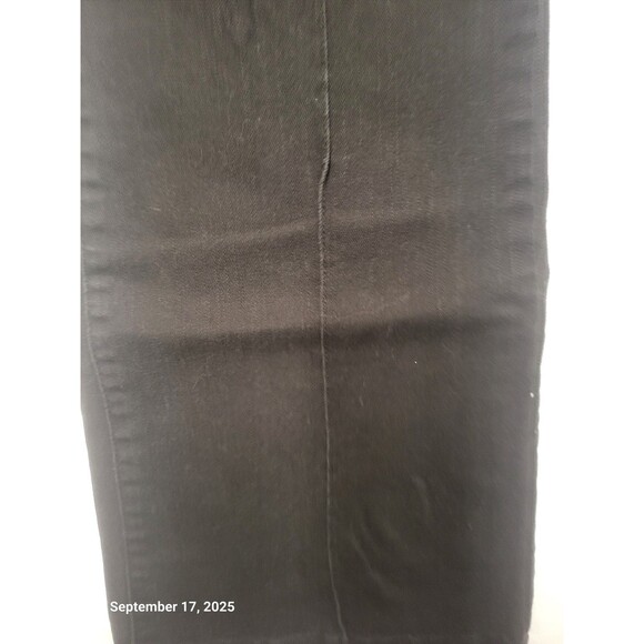 Liz Claiborne Women’s Plus Size 18 Mid-Rise Jeans Black Wide Leg Pants - Picture 3 of 10